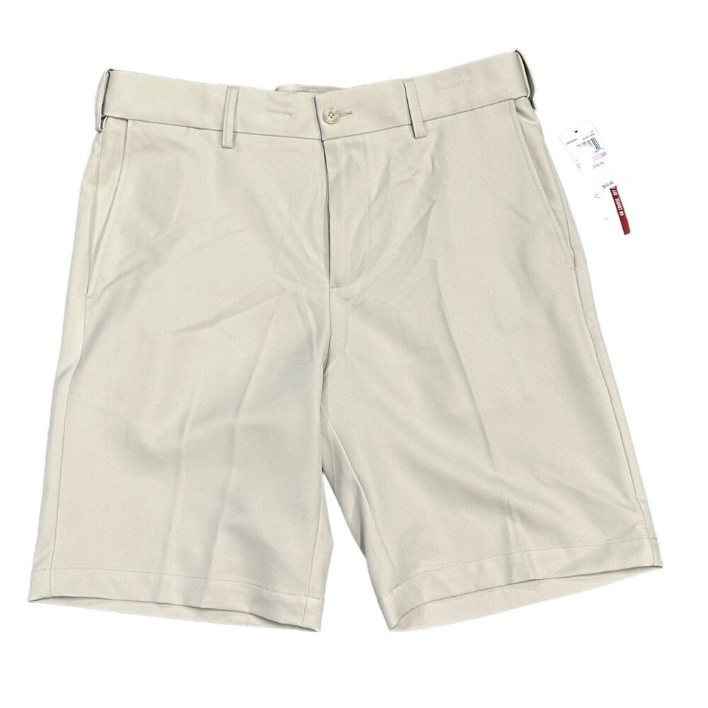 NWT Grand Slam Mens 32 Off Course Silver Lining Shorts Expandable Waist Wicking